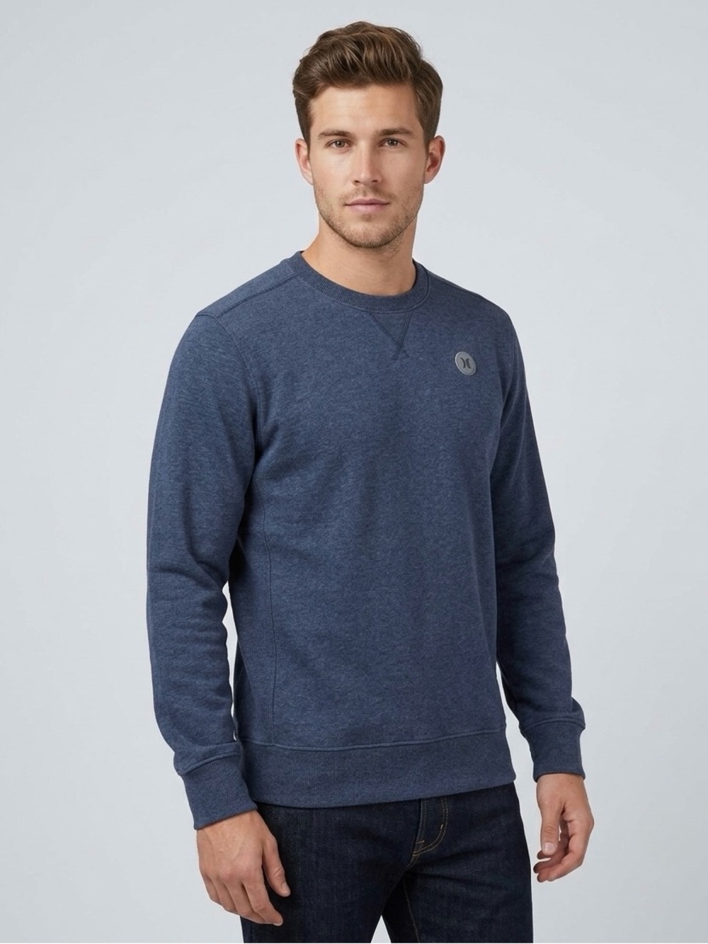 Hurley Men's Blue Crewneck Sweatshirt Medium